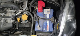 Акумулятор на Subaru Outback